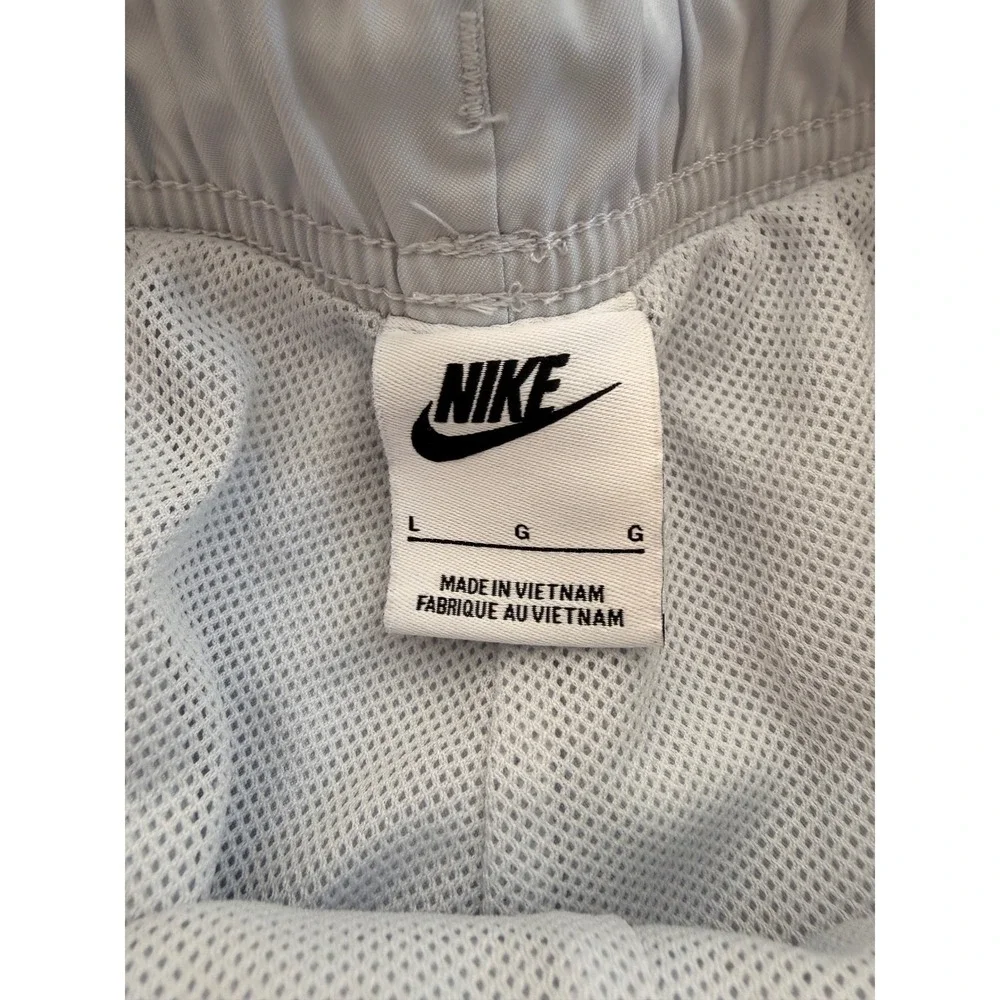 Nike Swim Shorts Gray Lined‎ Elastic Waist Drawstring Mens Large